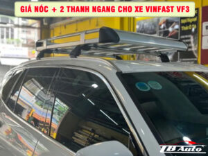 Giá nóc + 2 thanh ngang cho xe VinFast VF3 3 Địa chỉ lắp giá nóc + 2 thanh ngang cho xe VinFast VF3 uy tín chất lượng tại Quận 9
