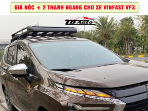 Giá nóc + 2 thanh ngang cho xe VinFast VF3 4 Địa chỉ lắp giá nóc + 2 thanh ngang cho xe VinFast VF3 uy tín chất lượng tại TP Thủ Đức