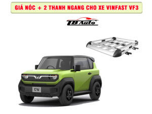 Giá nóc + 2 thanh ngang cho xe VinFast VF3 1 Địa chỉ lắp giá nóc + 2 thanh ngang cho xe VinFast VF3 uy tín tại TP HCM