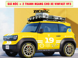 Giá nóc + 2 thanh ngang cho xe VinFast VF3 2 Địa chỉ lắp giá nóc + 2 thanh ngang cho xe VinFast VF3 uy tín chất lượng tại Quận Gò Vấp