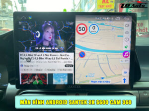 Địa chỉ lắp màn hình Android Santek 2K S600 Cam 360 uy tín chất lượng tại Quận 9