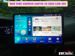 Màn hình Android Santek 2K S900 Cam 360 1 Địa chỉ lắp màn hình Android Santek 2K S900 Cam 360 uy tín chất lượng tại TP HCM