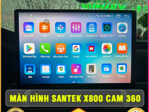 Màn hình Android Santek X800 Cam 360 TB Auto   