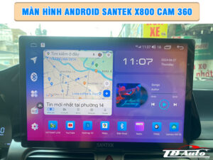 Màn hình Android Santek X800 Cam 360 1 Địa chỉ lắp màn hình Android Santek X800 Cam 360 uy tín chất lượng tại TP HCM