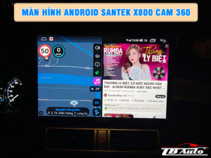 Màn hình Android Santek X800 Cam 360 3 Địa chỉ lắp màn hình Android Santek X800 Cam 360 uy tín chất lượng tại Quận 9