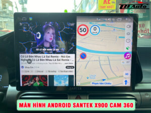 Địa chỉ lắp màn hình Android Santek X900 Cam 360 uy tín chất lượng tại Quận 9