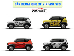 Dán decal cho xe Vinfast VF3 4 Địa chỉ dán decal cho xe Vinfast VF3 uy tín chất lượng tại TP Thủ Đức
