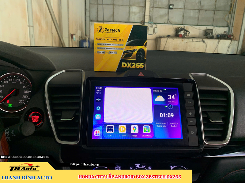 Honda City gắn Android Box Zestech DX265 5 Honda City gắn Android Box Zestech DX265 TB Auto