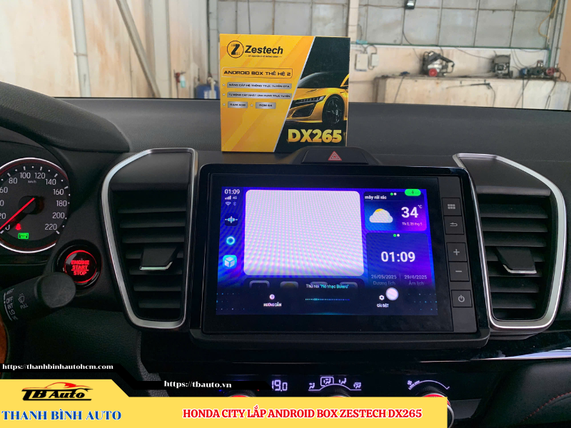 Honda City gắn Android Box Zestech DX265 8 Honda City gắn Android Box Zestech DX265 TB Auto