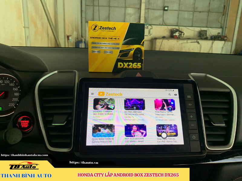 Honda City gắn Android Box Zestech DX265 9 Honda City gắn Android Box Zestech DX265 TB Auto