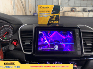 Honda City gắn Android Box Zestech DX265 2 Honda City gắn Android Box Zestech DX265 TB Auto