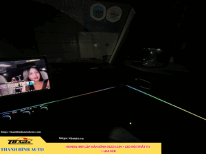 Honda HRV gắn màn hình Oled 13in + Led nội thất V3 + Loa sub 4 Honda HRV gắn màn hình Oled 13in + Led nội thất V3 + Loa sub