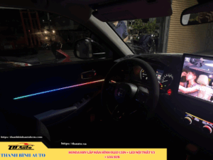 Honda HRV gắn màn hình Oled 13in + Led nội thất V3 + Loa sub 5 Honda HRV gắn màn hình Oled 13in + Led nội thất V3 + Loa sub