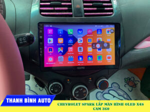 Chevrolet Spark lên màn hình Oled X4S Thanh Bình Auto