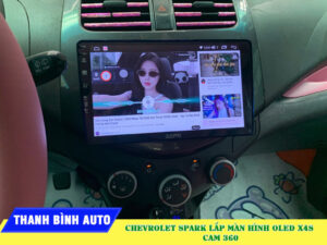 Chevrolet Spark lên màn hình Oled X4S Thanh Bình Auto
