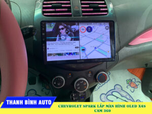 Chevrolet Spark lên màn hình Oled X4S Thanh Bình Auto
