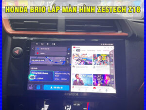 Màn hình Zestech Z18 gắn cho xe Honda Brio Thanh Bình Auto