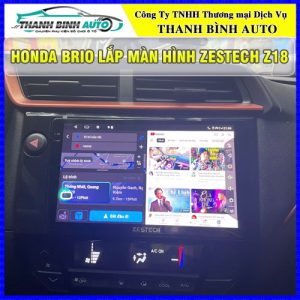 Màn hình Zestech Z18 gắn cho xe Honda Brio Thanh Bình Auto