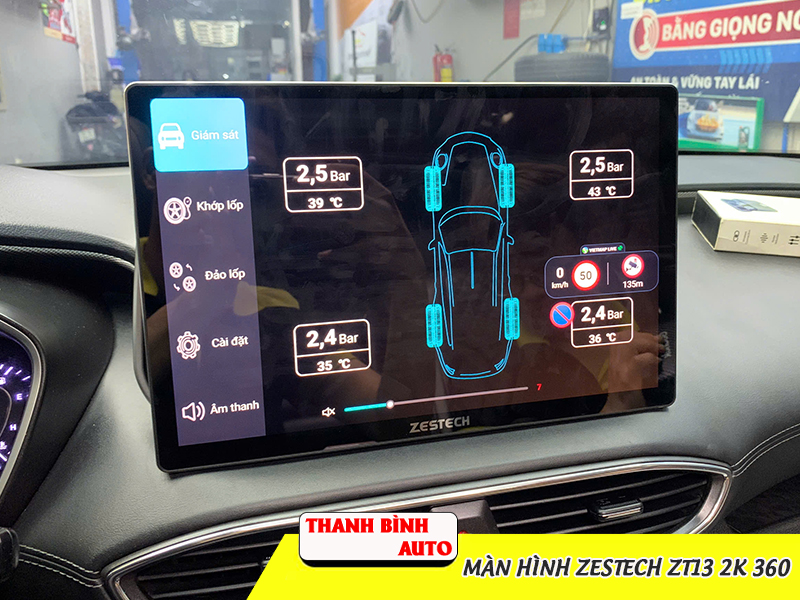 Màn hình Zestech ZT13 2K 360 13 Kết nối thiết bị ngoại vi hỗ trợ lái xe an toàn hơn