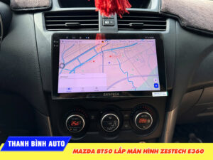 Mazda BT50 lắp màn hình Zestech E360 2 Mazda BT50 lắp màn hình Zestech E360 Thanh Bình Auto