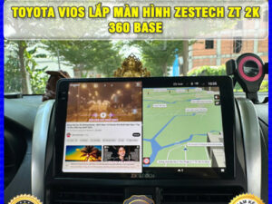 Toyota Vios gắn màn hình Zestech ZT 2K 360 bản Base TB Auto