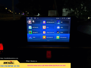 Toyota Wigo 2023 lên màn hình Zestech Z18 360 TB Auto