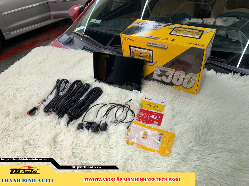Lắp màn hình Zestech E360 cho xe Toyota Vios 9 Lắp màn hình Zestech E360 cho xe Toyota Vios TB Auto