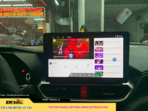 Toyota Raize gắn màn hình Zestech E360 2 Toyota Raize gắn màn hình Zestech E360 TB Auto