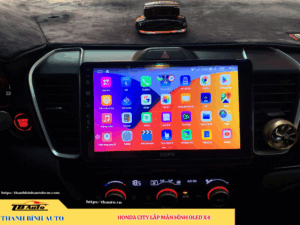 Màn hình Oled X4 lắp cho xe Honda City 2 Màn hình Oled X4 lắp cho xe Honda City TB Auto