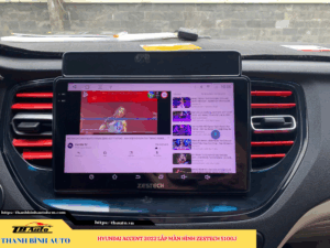 Hyundai Accent 2022 gắn màn hình Zestech S100J TB Auto
