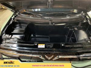 VinFast VF3 gắn cốp để đồ phía trước 3 VinFast VF3 lắp cốp để đồ phía trước TB Auto