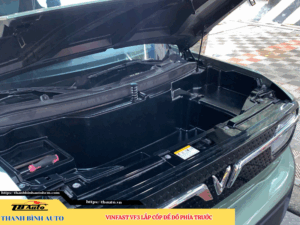VinFast VF3 gắn cốp để đồ phía trước 2 VinFast VF3 lắp cốp để đồ phía trước TB Auto