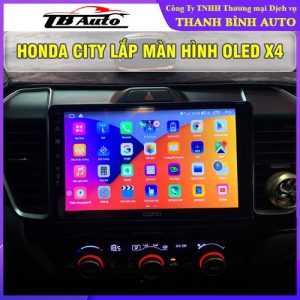 Màn hình Oled X4 lắp cho xe Honda City TB Auto