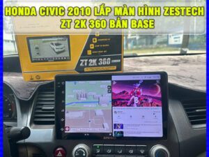 Honda Civic 2010 gắn màn hình Zestech ZT 2K 360 bản Base TB Auto