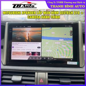 Mitsubishi Xpander gắn màn hình Zestech Z18 + Camera hành trình TB Auto