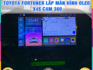 Toyota Fortuner gắn màn hình Oled X4S Cam 360 TB Auto