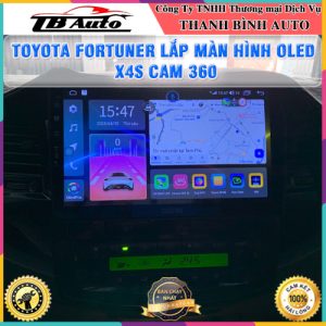 Toyota Fortuner gắn màn hình Oled X4S Cam 360 TB Auto