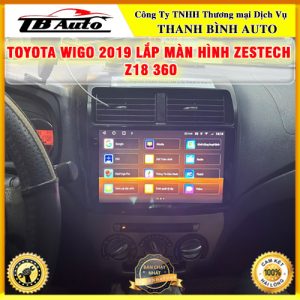 Màn hình Zestech Z18 360 lắp cho xe Toyota Wigo 2019