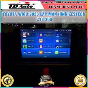 Toyota Wigo 2023 lên màn hình Zestech Z18 360
