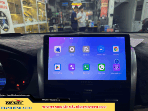 Toyota Vios lắp màn hình Zestech E360 2 Toyota Vios lắp màn hình Zestech E360 TB Auto