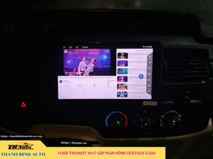 Ford Transit 2017 gắn màn hình Zestech E360 3 Ford Transit 2017 gắn màn hình Zestech E360 TB Auto