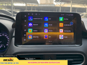 Kia Sedona lắp màn hình Zestech E360 2 Kia Sedona lắp màn hình Zestech E360 TB Auto
