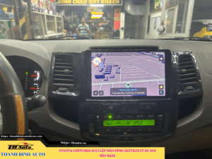 Toyota Fortuner 2015 lắp màn hình Zestech ZT 2K 360 Bản Base TB Auto