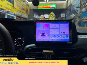 Hyundai i10 lắp màn hình Zestech E360 1 Hyundai i10 lắp màn hình Zestech E360 TB Auto