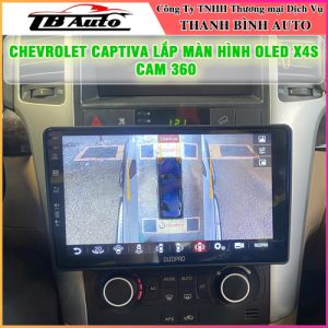Chevrolet Captiva lắp màn hình Oled X4S Cam 360 TB Auto