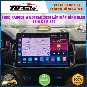 Ford Ranger Wildtrak 2020 gắn màn hình Oled 13in Cam 360 TB Auto