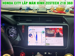 Honda City lắp màn hình Zestech Z18 360 TB Auto
