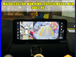 Mazda CX5 lên màn hình Zestech Mazda MLK 360 2 hệ TB Auto