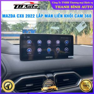 Mazda CX8 2022 gắn màn hình liền khối Zestech MLK Cam 360 TB Auto