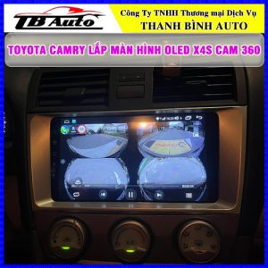 Toyota Camry lắp màn hình Oled X4S Cam 360 TB Auto